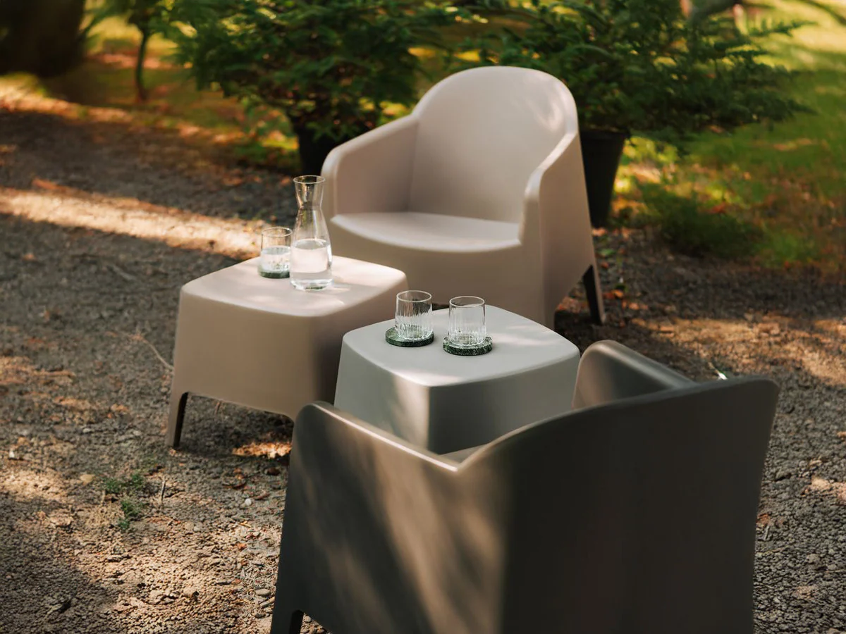 Fauteuil & pouf